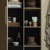 Schrank Lowen aus Kiefernholz, skandinavischer Stil, braun Mud, FSC-zertifiziert, 1 Tür, 10 Fächer Bild 2