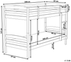 Hochbett REGAT 90 x 200 cm Holz Dunkler Holzfarbton Bild 2