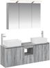 vidaXL Badezimmerschrank-Set 4 pcs Grau Sonoma Holzwerkstoff 3406420 Bild 2