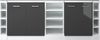 Dachschrägenschrank-Set Rion Anthrazit Hochglanz/Weiß 5er Set Vicco Bild 5