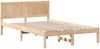 vidaXL Bettgestell Braun 120 x 190 cm Massivholz Kiefer 872200 Bild 4
