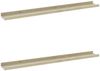 vidaXL Wandregale 2 Stk. Weiß und Sonoma-Eiche 80x9x3 cm 326691 Bild 2