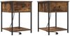 vidaXL Nachttisch 2 pcs Geräucherte Eiche 42 x 41 x 56 cm 859425 Bild 2