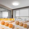 Nettlife LED Panel Kaltweiß Deckenleuchte Flach Rund Ø22cm Tageslichtweiß 6500K Panel, LED fest integriert, Kaltweiß, für Flur, Küche, Esszimmer, Wohnzimmer, Schlafzimmer, Kinderzimmer Bild 4
