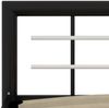 vidaXL Bettgestell Schwarz und Weiß Metall 100 × 200 cm 284551 Bild 5