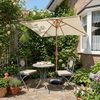 Sekey Sonnenschirm 200 x 150 cm Holzoptik Balkonschirm Rechteckig Wasserdicht, Knickbar, LxB: 200x150 cm, Sonnenschirm für Balkon Knickbar, Wasserdicht, UPF 50+ Bild 2