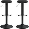 vidaXL Barhocker 2 Stk. Schwarz Samt 333140 Bild 2