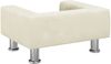 vidaXL Hundebett, Samt, Creme, 50 x 40 x 26.5 cm Bild 5