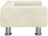 vidaXL Hundebett, Samt, Creme, 50 x 40 x 26.5 cm Bild 4