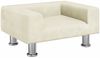 vidaXL Hundebett, Samt, Creme, 50 x 40 x 26.5 cm Bild 2