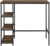 Bartisch Växjö 100x109x60cm Dunkler Holzton en. casa Bild 3