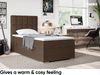 MEBLINI Boxspringbett LUKAS 80x200 cm mit Bettkasten - H3/Braun Webstoff Gepolstert Einzelbett mit Topper & Bonellfederkern-Matratze - 80x200 Links Bild 4