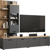 Home affaire Wohnwand Bajo, (3-St), Set bestehend aus: 2x TV-Lowboards, 1x Hängevitrine Bild 4