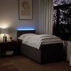 vidaXL Boxspringbett mit Matratze Dunkelbraun 90x200 cm Stoff 3288067 Bild 5