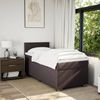 vidaXL Boxspringbett mit Matratze Dunkelbraun 90x200 cm Stoff 3288067 Bild 4