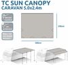 yourGEAR Sonnensegel your GEAR Caravan Tarp TC 500 x 240 - Wohnwagen Baumwoll-Sonnensegel Bild 2