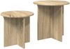 vidaXL Beistelltisch-Set mit Speicher 2 pcs Sonoma-Eiche Holzwerkstoff 8001012 Bild 5