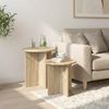 vidaXL Beistelltisch-Set mit Speicher 2 pcs Sonoma-Eiche Holzwerkstoff 8001012 Bild 4