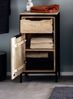 Badunterschrank 43x80cm 'Brooklyn' Mango & Metall schwarz Bild 2