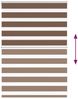 vidaXL Doppelrollo Braun 110x100 cm Stoffbreite 105,9 cm Polyester 4014315 Bild 5