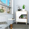 Roomart Pablo Mehrzweckschrank Weiß-Eiche mit Türen & Regalen – Aufbewahrungsschrank für Wohnzimmer, Schlafzimmer, Esszimmer & Büro – Modern, platzsparend & vielseitig einsetzbar • Weiß-Eiche Bild 4