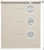 Lichtblick Sonnenschutzsysteme GmbH Bluetooth-Rollo Neapel 120 cm x 190 cm (BxL) dessert Tageslicht mit Strukturstoff; Klemm- und schraubbar; Motor per App oder manuell steuerbar Bild 3