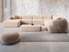 Wohnlandschaft Monteluna XXL in Samtstoff - Samtstoff - beige - Links Bild 2