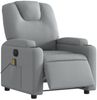 vidaXL Massagesessel Elektrisch Hellgrau Stoff 3204356 Bild 3