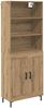 vidaXL Highboard Artisan-Eiche 69,5 x 34 x 180 cm Holzwerkstoff 3415868 Bild 2