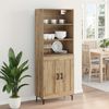 vidaXL Highboard Artisan-Eiche 69,5 x 34 x 180 cm Holzwerkstoff 3415868 Bild 4