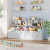 GarveeMore Kinderregal Bücherregal Kinder Spielzeugregal 90x42x92cm Bild 2