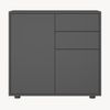 Sideboard Paarl mit 2 Türen 74x79x36 cm Dunkelgrau [en. casa] Bild 4