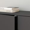 Sideboard Paarl mit 2 Türen 74x79x36 cm Dunkelgrau [en. casa] Bild 5