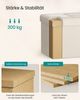 SONGMICS Sitztruhe mit Deckel, Sitzbank mit Stauraum, für Eingangsbereich, Aufbewahrungsbox, 38 x 110 x 38 cm, Samt, beige Bild 4