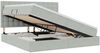 vidaXL LED-Speicherbett mit Matratze Hellgrau 200 x 200 cm Samt 3372807 Bild 2