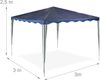 Dunkelblauer Pavillon 3x3 m Bild 4