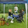 Dunkelblauer Pavillon 3x3 m Bild 3