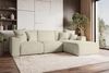 99rooms Gusto Ecksofa Cordstoff POSO Greige Rechts mit Schlaffunktion Bild 2