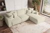 99rooms Gusto Ecksofa Cordstoff POSO Greige Rechts mit Schlaffunktion Bild 3