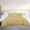 vidaXL Bettwäsche-Set Taupe 135x200 cm Baumwolle 136133 Bild 3