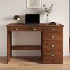 IDIMEX Schreibtisch LANA, Bürotisch mit 5 Schubladen Landhausstil Massivholz Kastanie farben Bild 5