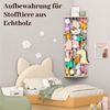 BlingBin Spielzeugtruhe Kuscheltier Aufbewahrung Organizer, Holz Eck Stofftier Regal (1 Set, 1 St, 135-180cm), Kinderzimmer Hängend Spielzeug Organizer für Plüschtiere Bild 2