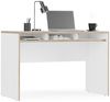 Schreibtisch Tetrix Weiß 112 x 55 cm mit 3 Fächern Vicco Bild 5