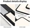 style home Deckenleuchte LED Deckenlampe, voll dimmbar mit Fernbedienung 3000-6000K, 90W, LED fest integriert, dimmbar mit Fernbedienung, Quadrat für Schlafzimmer Wohnzimmer Esszimmer 42X6cm,Schwarz Bild 4