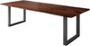 Esstisch Baumkante massiv Akazie nussbaum 240 x 100 U-Gestell schwarz NICK 163997883 Bild 2