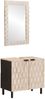 vidaXL Badezimmer Sets Weiße gewaschene Oberfläche Massivholz Mango 3310030 Bild 2