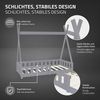 ML-DESIGN Spielbett Hausbett Tipi Zeltbett inkl. Lattenrost Bodenbett Kinder Himmelbett, Abenteuerbett mit Rausfallschutz Zelt Bett Kiefer Grau Kinderhaus Bild 4