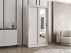 Kleiderschrank Samker 100 cm (Farbe: Weiß, ohne Schubladen) Bild 2