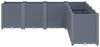 vidaXL Pflanzkübel Blaugrau 160x160x53 cm PP 367866 Bild 3