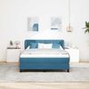 vidaXL Boxspringbett mit Kopfteil Dunkelblau 140 x 200 cm Samt 3340338 Bild 3
